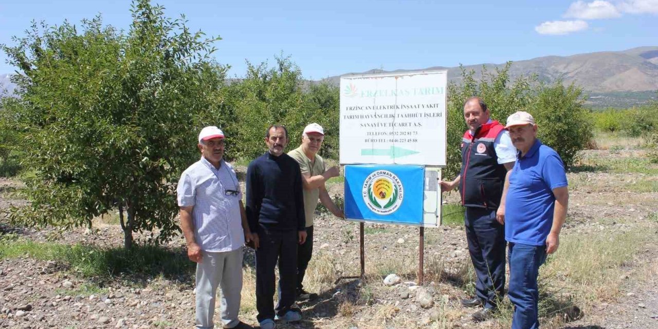 Erzincan’da bahçelere mavi bayrak