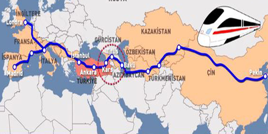 Bakü-Tiflis-Kars demiryolu hattının kapasitesi 5 milyon tona çıkarıldı