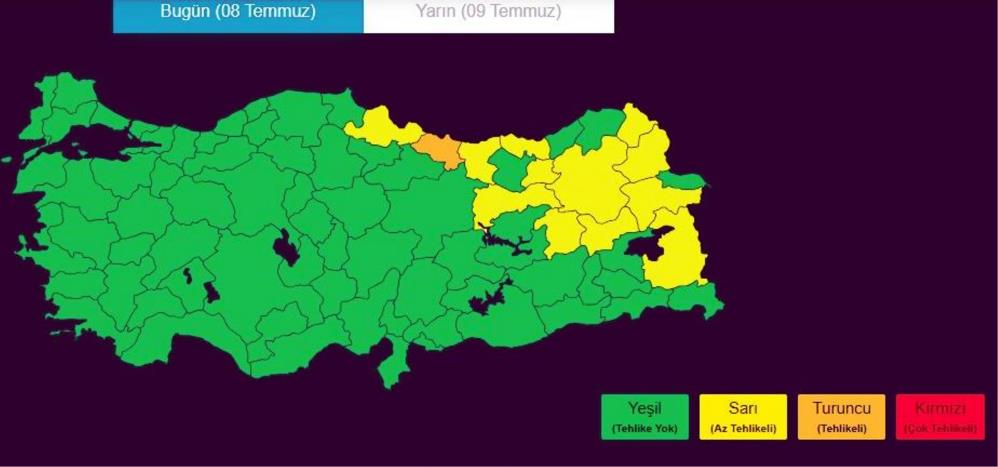 Meteoroloji'den Kars için sarı kodlu uyarı