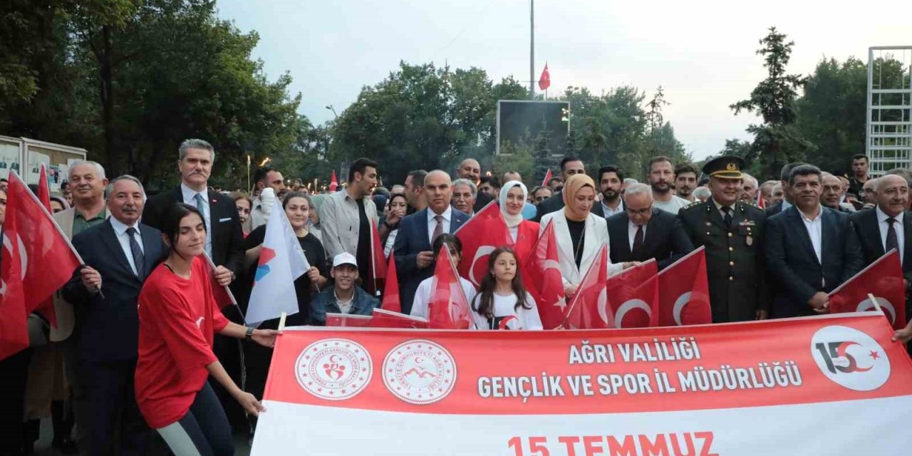 Ağrı’da 15 Temmuz etkinliklerinde birlik ve beraberlik mesajı verildi