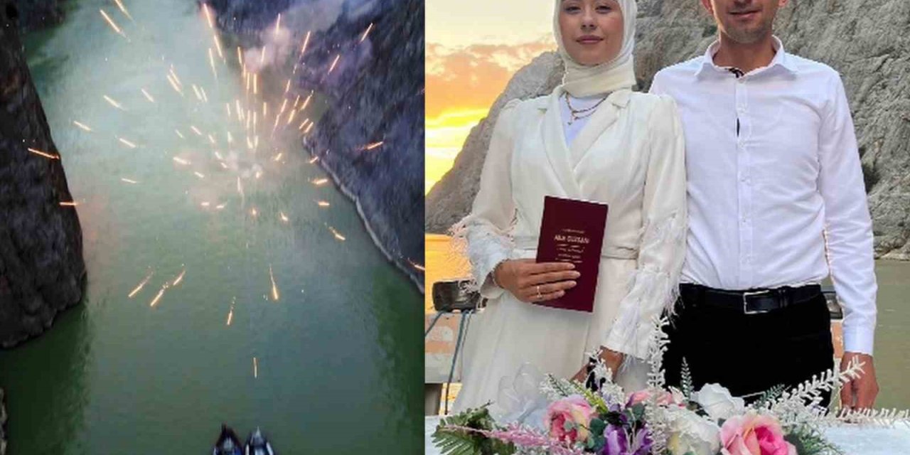 Karanlık Kanyon nikah akdine şahitlik etti