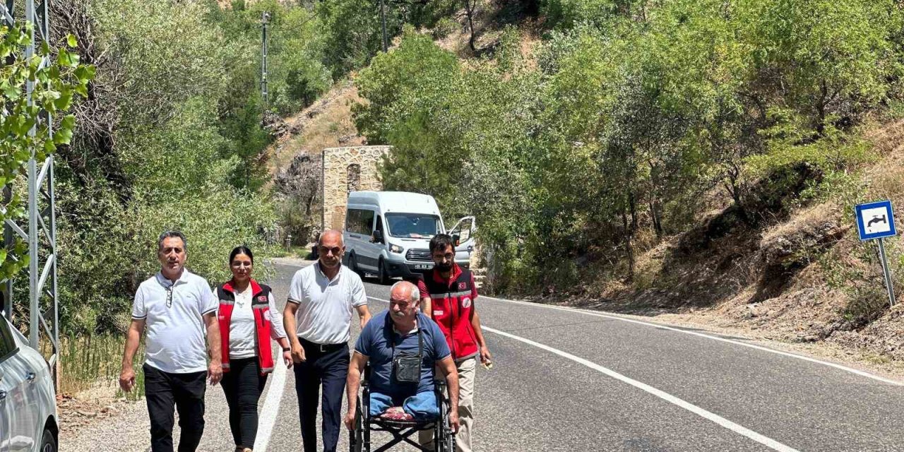 Tunceli’de engelli vatandaşın isteği yerine getirildi.