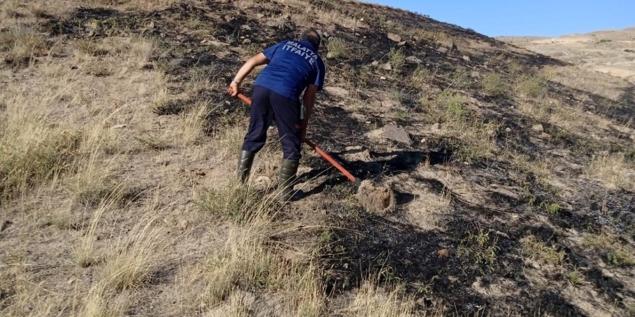 Malatya’da 3 ayrı noktada ot yangını