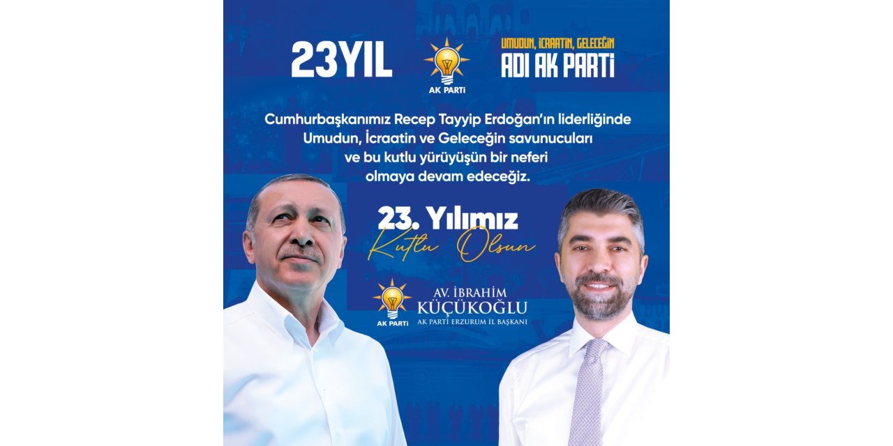 Küçükoğlu; “AK Parti mazlum ve mağdur milletlerin umududur”