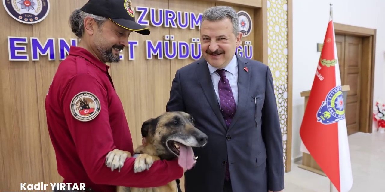 Narkotik köpeği Eris’e duygu yüklü veda paylaşımı