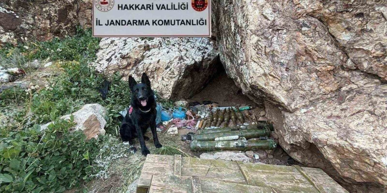 Hakkari’de 2 katlı sığınakta mühimmat ele geçirildi