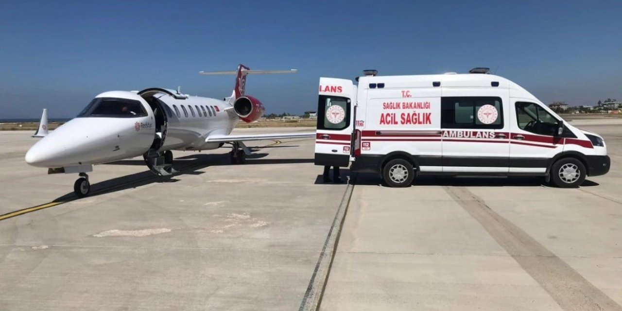 Kalp hastası 3 günlük bebek uçak ambulansla İstanbul’a sevk edildi