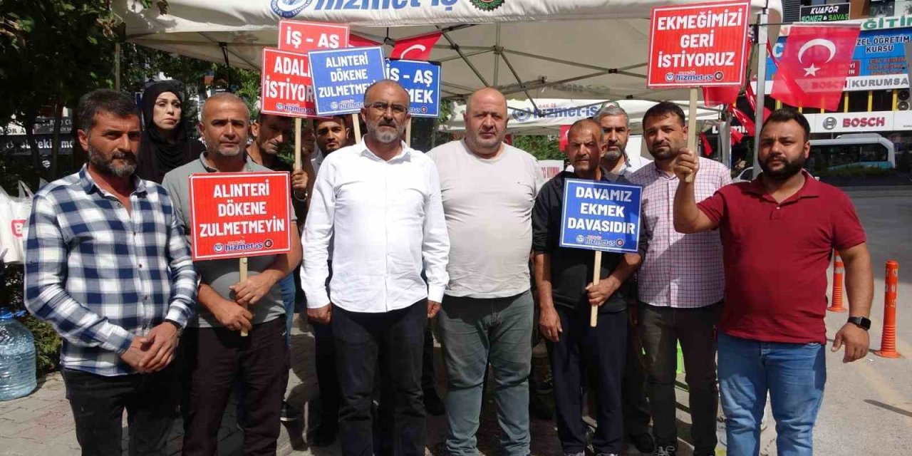 Van’da belediyelerden çıkarılan işçilerin eylemi devam ediyor