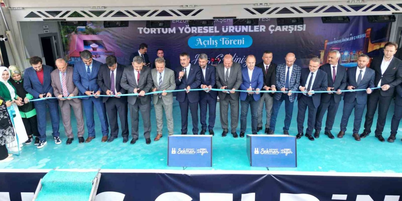 Büyükşehir Tortum’da yöresel ürünler çarşısı açtı