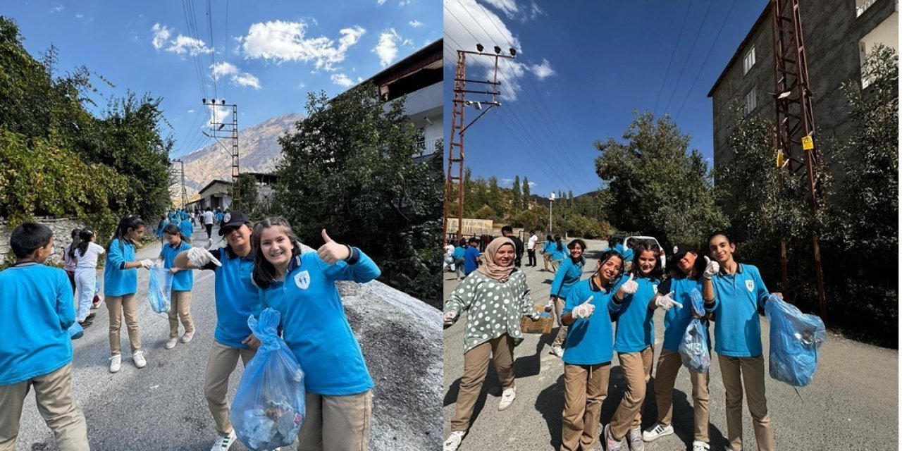 Hakkari’de “Temiz Okulum Temiz Mahallem” temizlik kampanyası