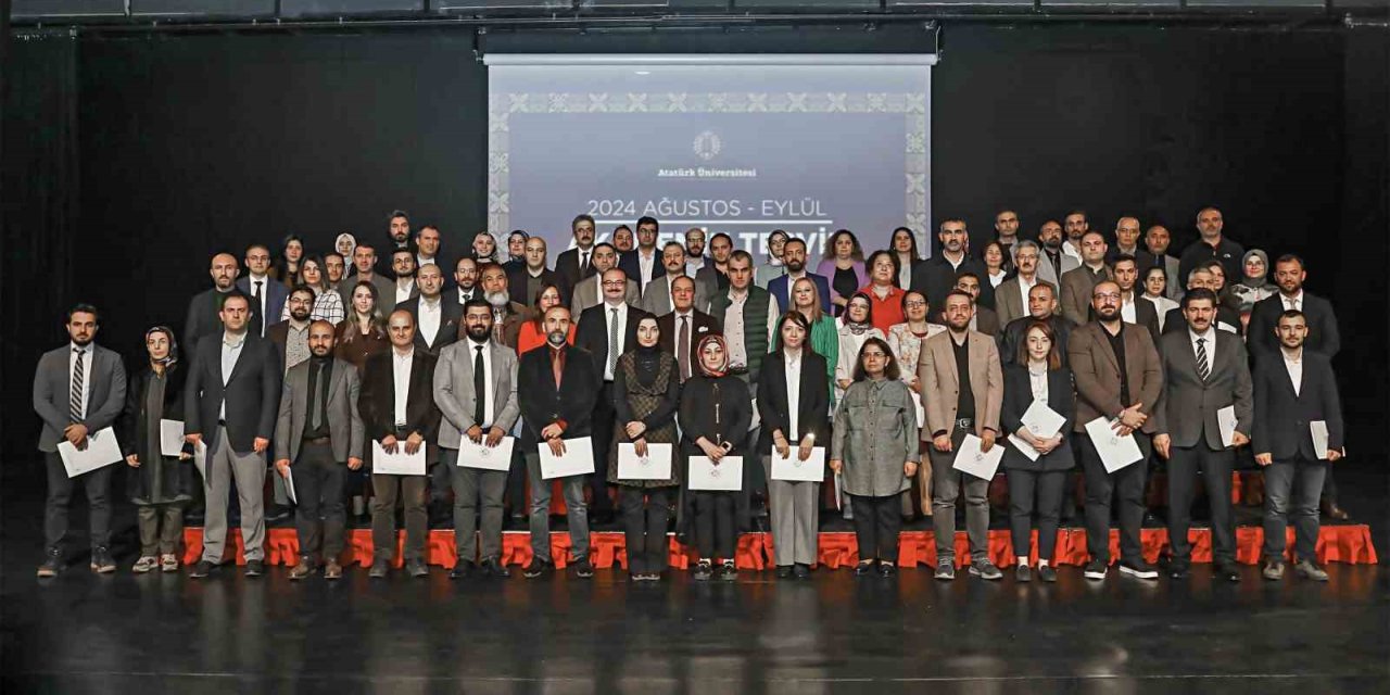 Atatürk Üniversitesi’nde bilimsel teşvik töreni ağustos ve eylül ayı ile devam ediyor