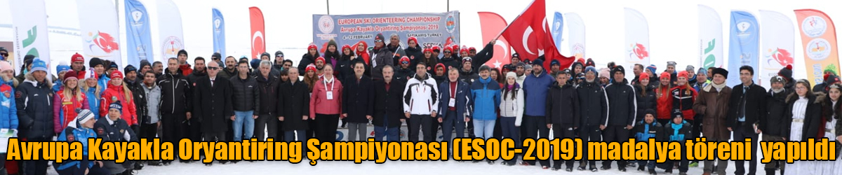 Avrupa Kayakla Oryantiring Şampiyonası (ESOC-2019) madalya töreni