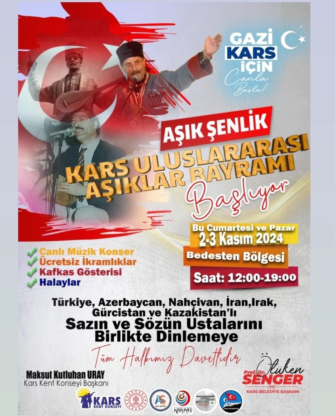 Aşık Şenlik Kars Uluslararası Aşıklar Bayramı Başlıyor