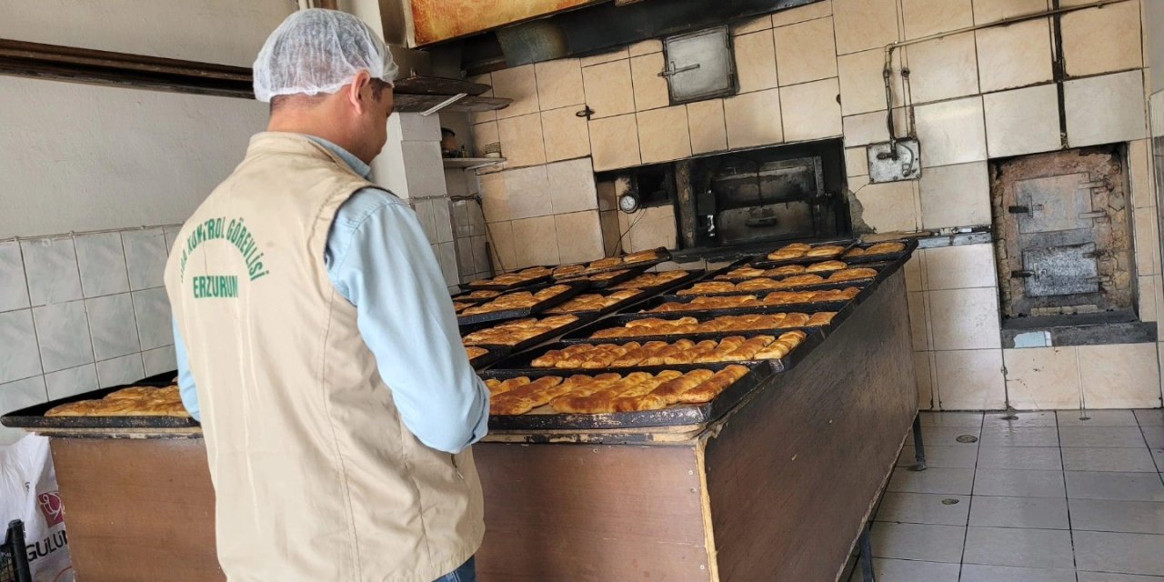 Erzurum’da gıda üretimi yapan işyerleri denetlendi