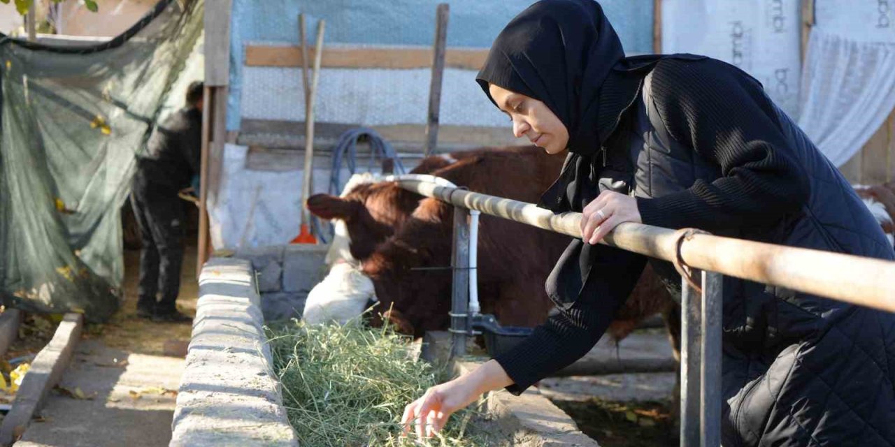 Gıda mühendisi 2 çocuk annesi devletten aldığı destek ile genç yaşta besici oldu