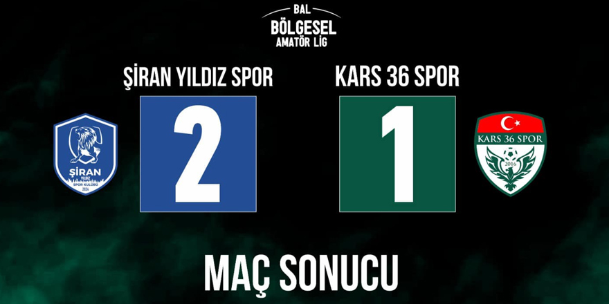 Şiran Yıldız Spor: 2 - Kars 36 Spor: 1