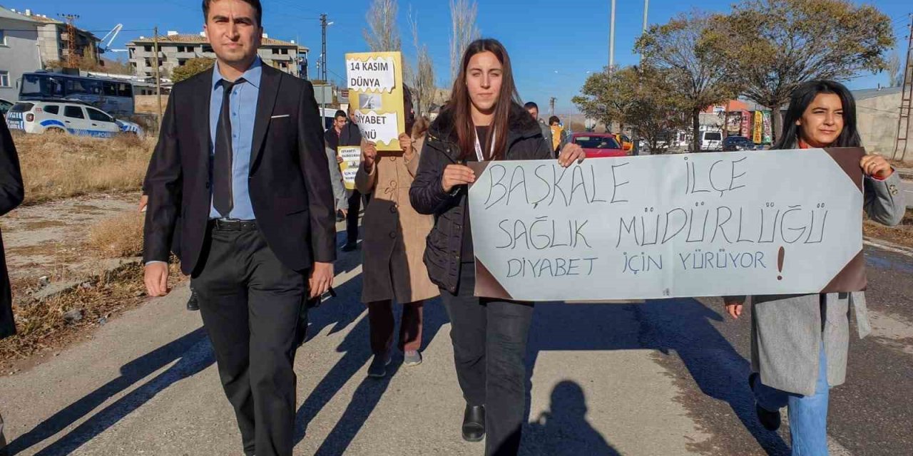 Başkale’de “Diyabet Farkındalık Yürüyüşü” yapıldı