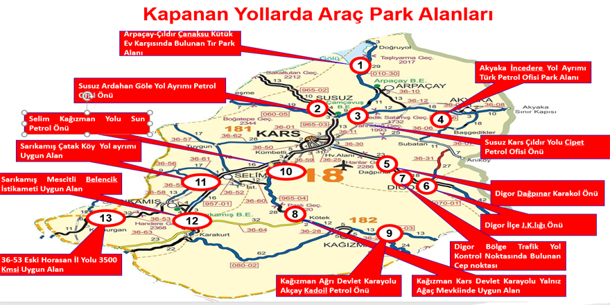 Kars'ta jandarma kış tedbirlerini aldı