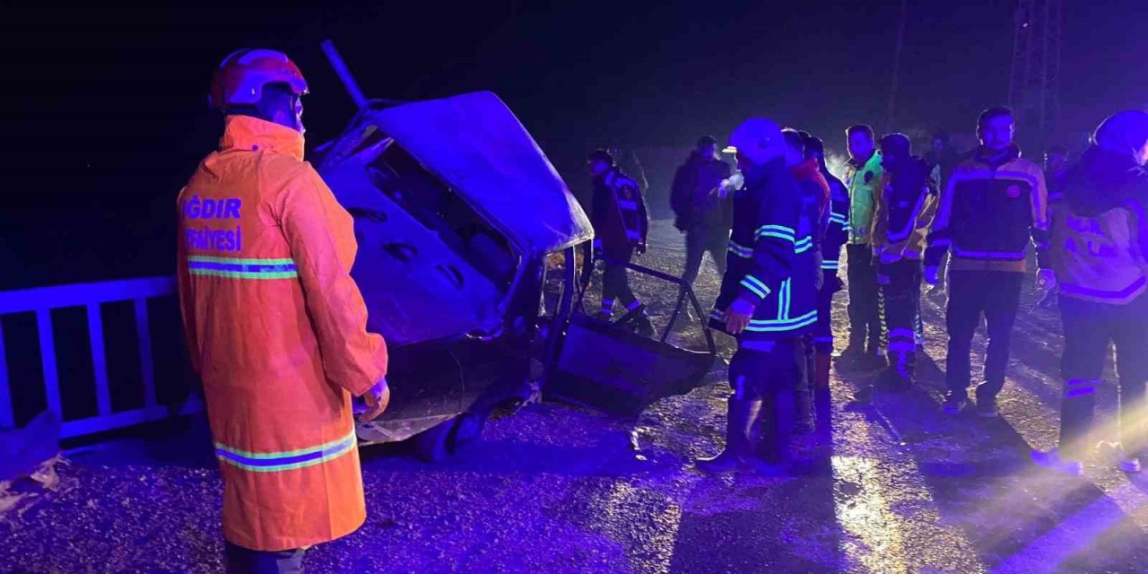 Iğdır’da zincirleme trafik kazası: 2 yaralı