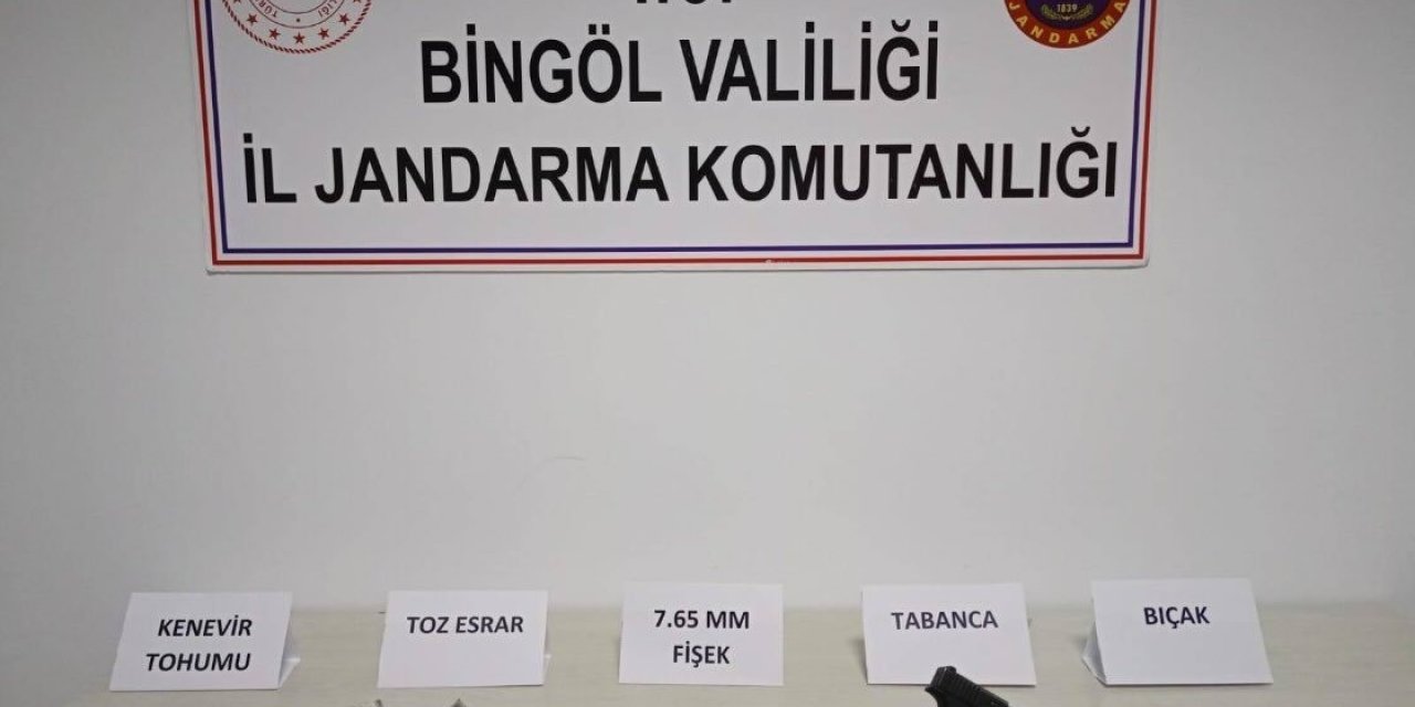 Bingöl’de uyuşturucu ve ruhsatsız silah operasyonları