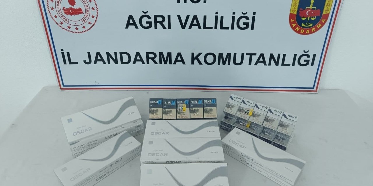 Ağrı’da çok sayıda kaçak sigara ele geçirildi