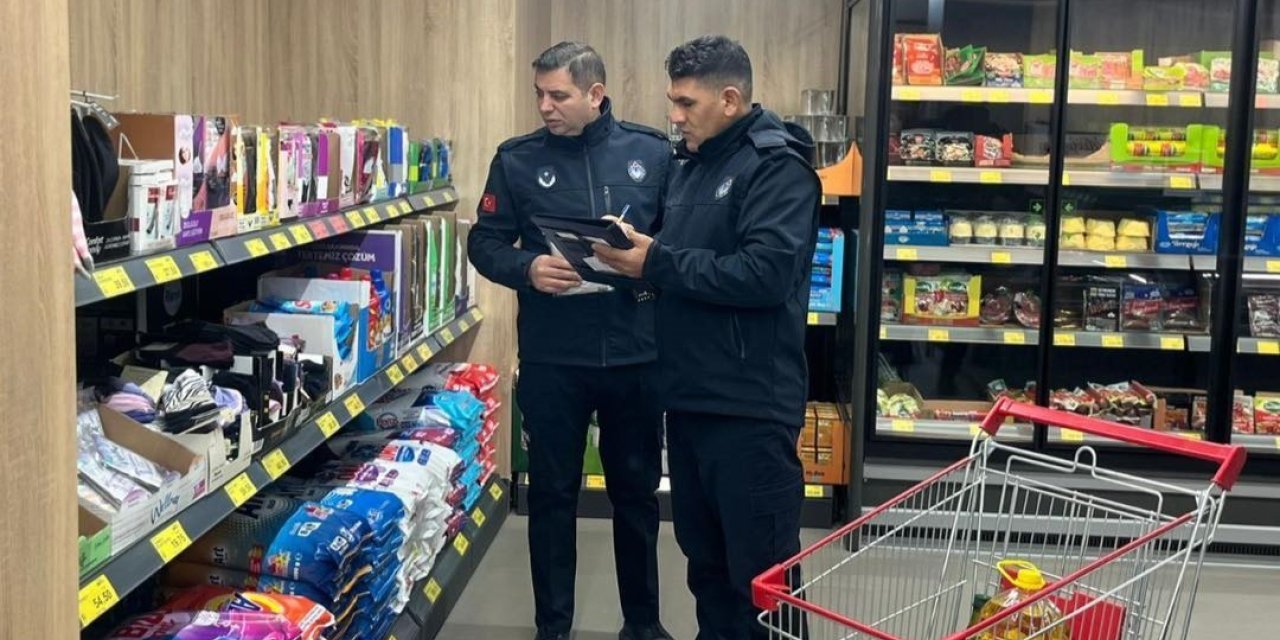 Erzincan’da marketler denetlendi