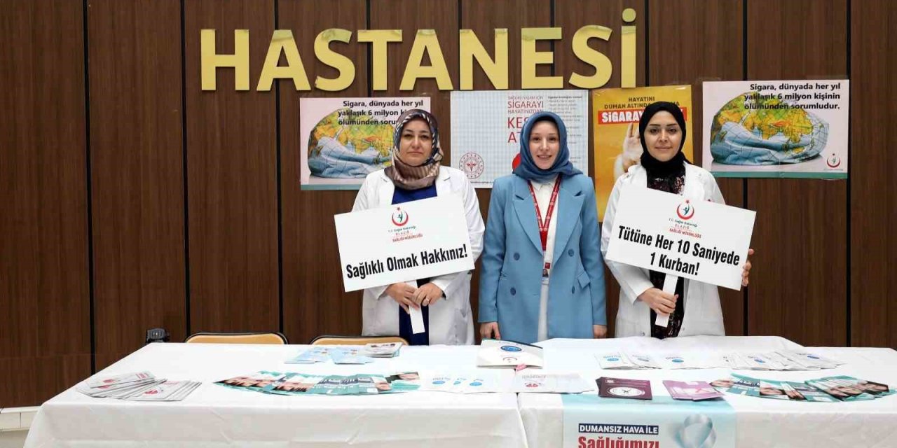 Fırat Üniversitesinde ‘sigara bırakma’ standı kuruldu