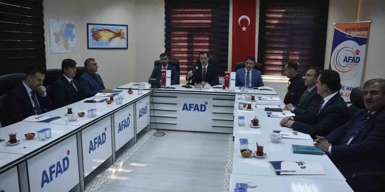 Bitlis’te ‘İl Afet Risk Azaltma Planı’ toplantısı yapıldı
