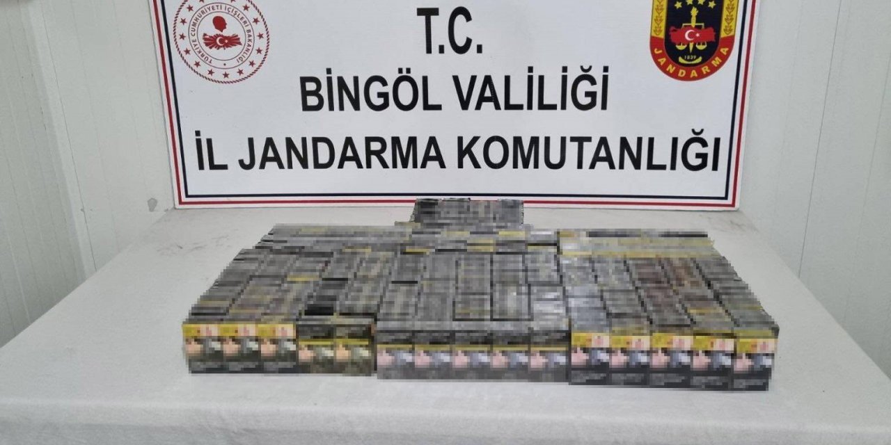 Bingöl’de 500 paket kaçak sigara ele geçirildi, araması bulunan 1 kişi yakalandı