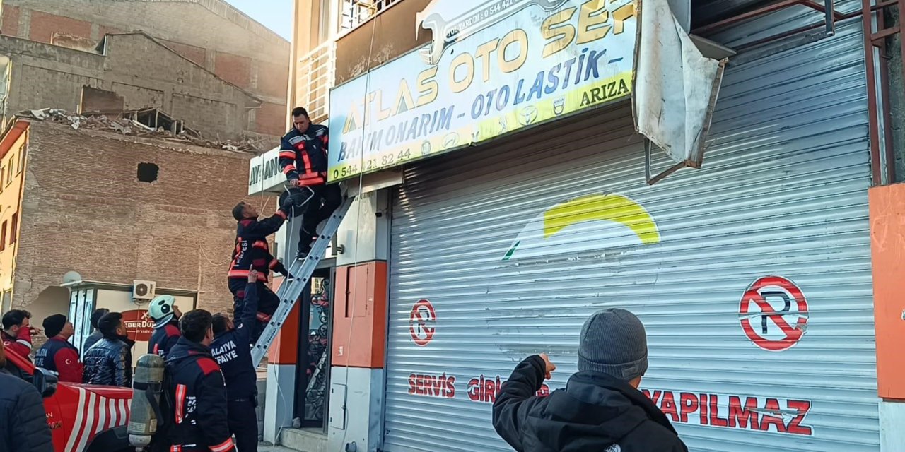 Malatya’da işyeri yangını