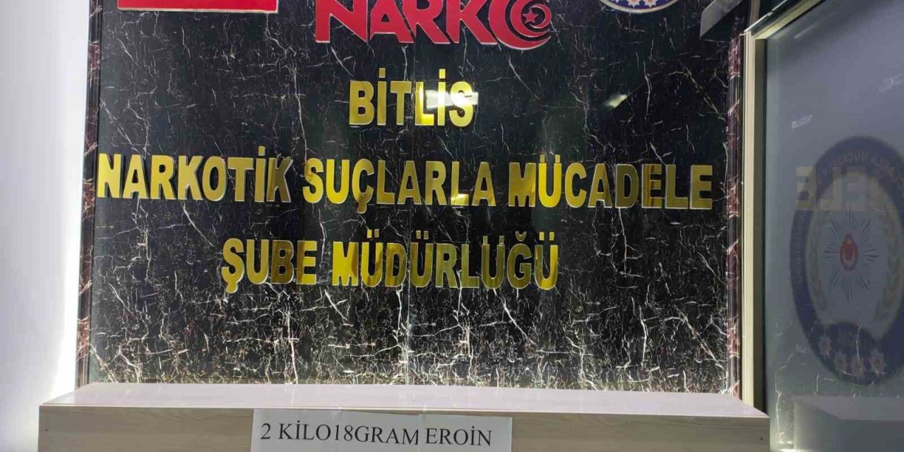 Bitlis’te 2 kilo uyuşturucu ele geçirildi