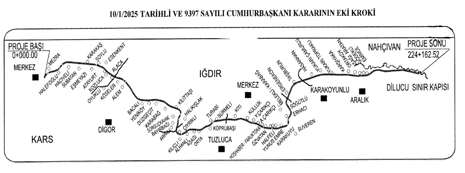 Kars-Iğdır-Nahçıvan Demiryolu Projesinde Acele Kamulaştırma Kararı Onaylandı