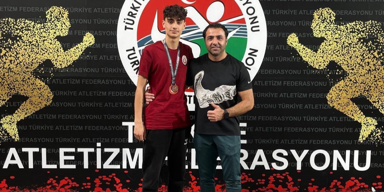 Erzincanlı atletizm sporcusu Türkiye 3’üncüsü oldu