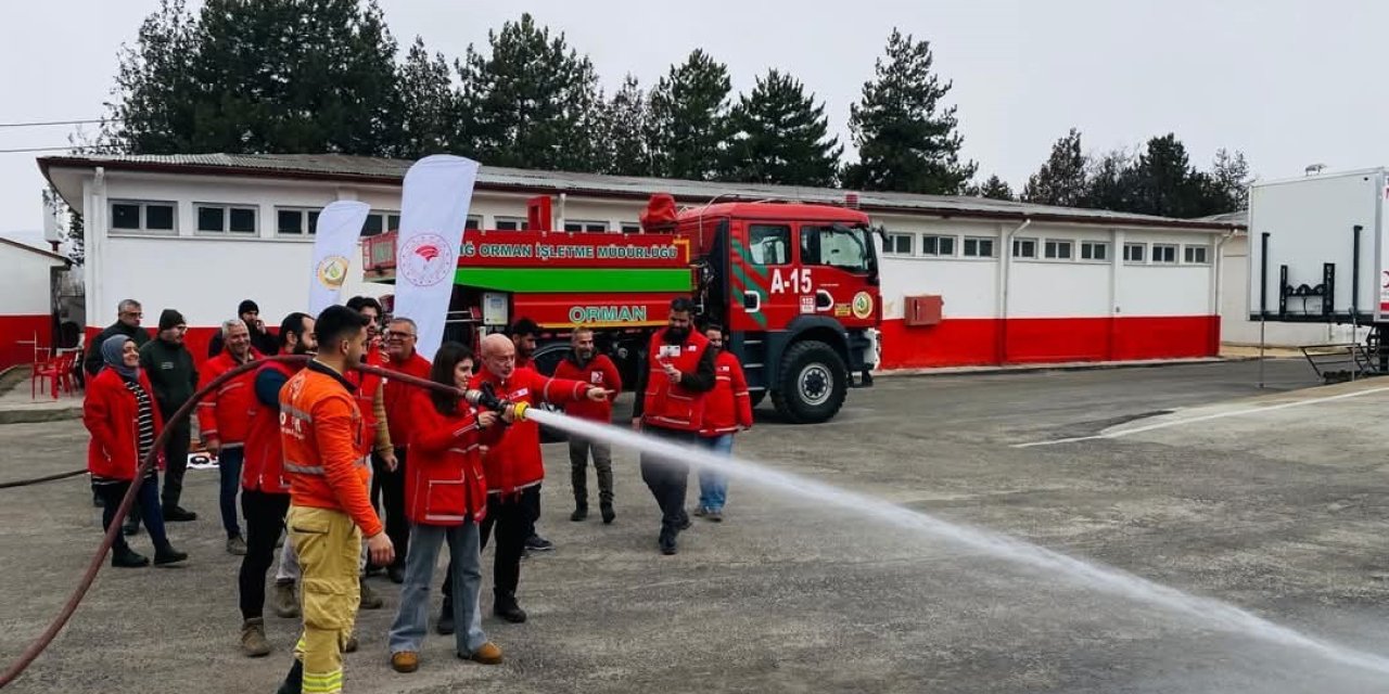 Elazığ’da orman yangınlarına müdahale eğitimi