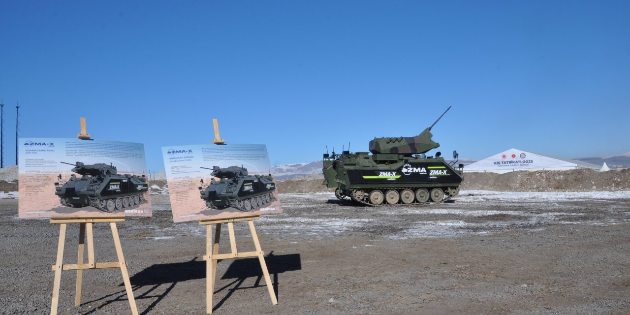 ZMA-X İnsansız Zırhlı Muharebe Aracı 'Kış Tatbikatı-2025'te sahne aldı