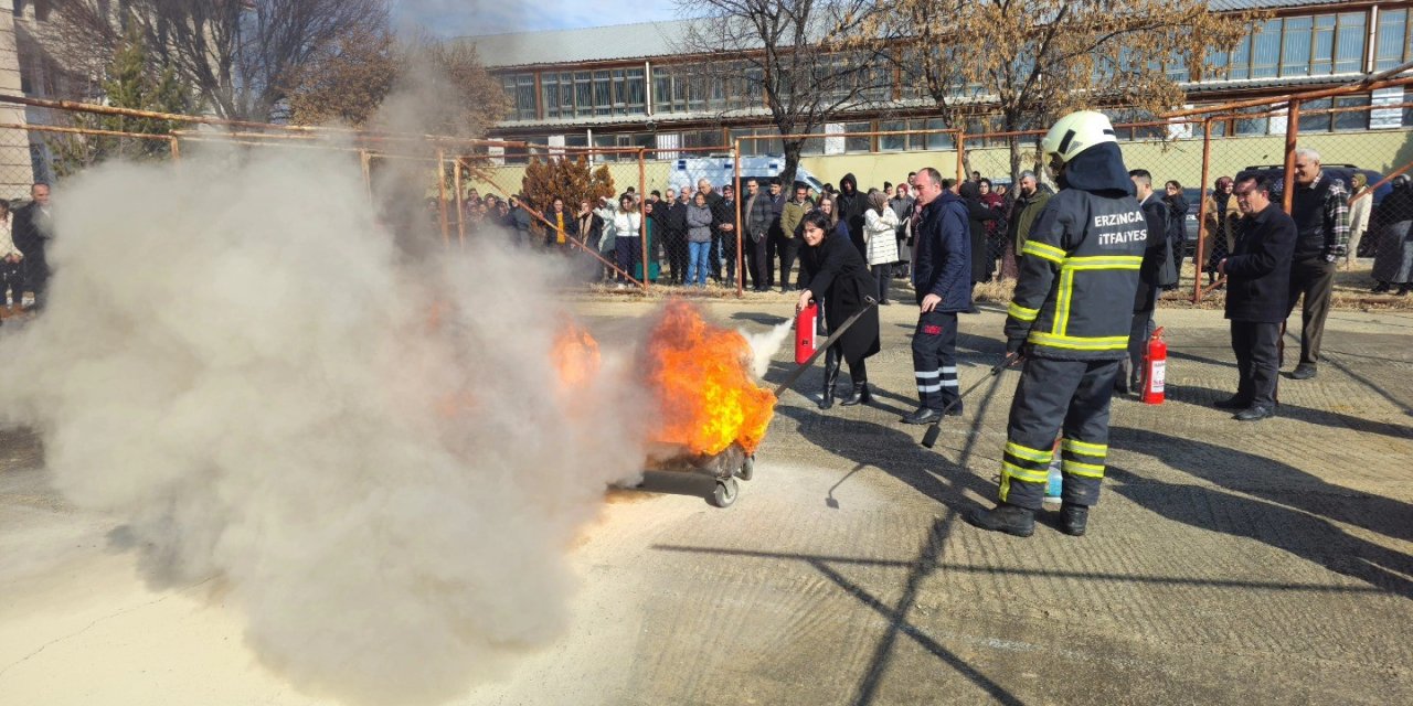 Erzincan’da yangın güvenlik tedbirleri alındı