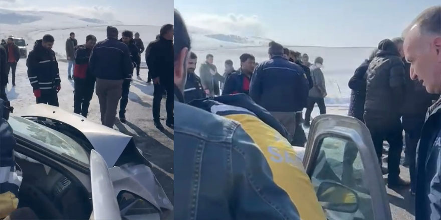 Kars'ta iki otomobil çarpıştı: 9 yaralı