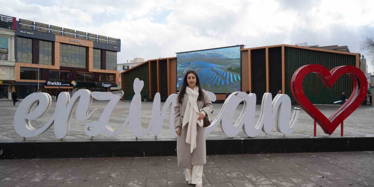 Erzincanlı şarkıcı Simge Şahin Ergan Dağı’nda klip çekti