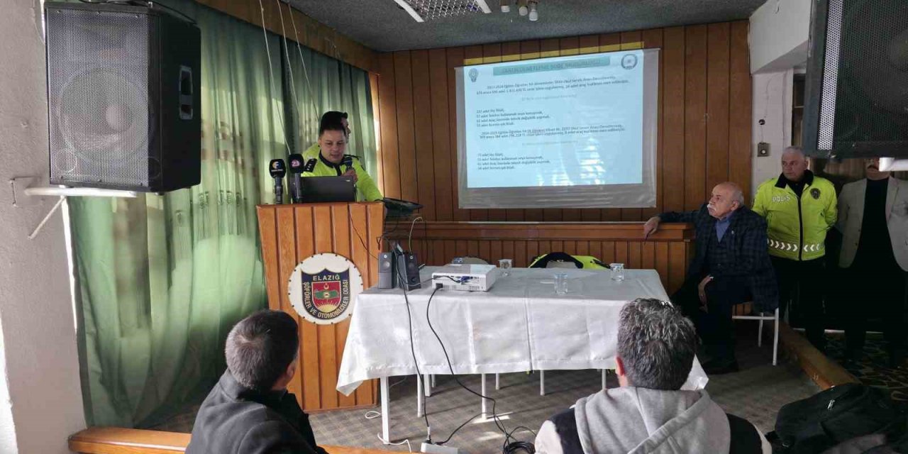Elazığ’da okul servis şoförlerine bilgilendirme