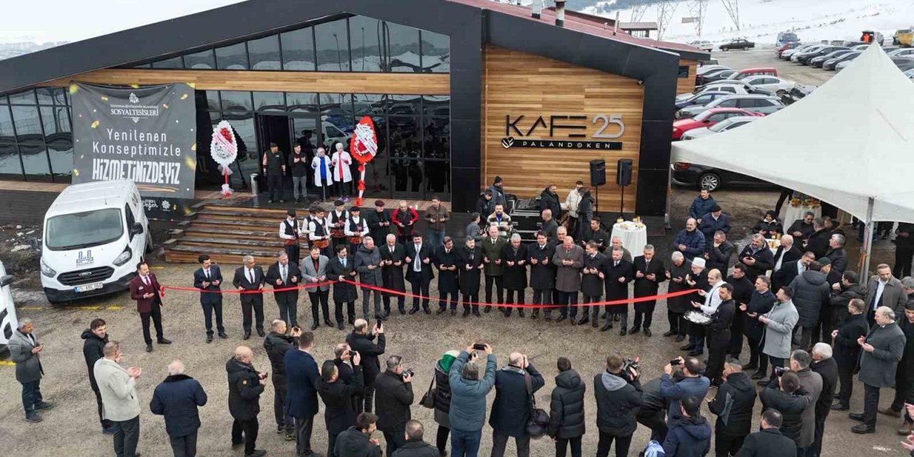Erzurum’un yeni gözde mekânı: Palandöken kafe 25 açıldı