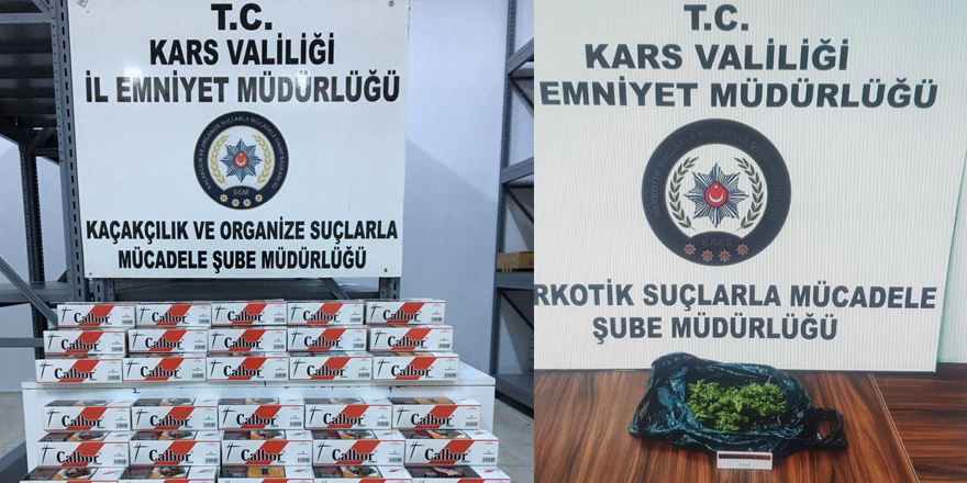 Kars polisi uyuşturucuya geçit vermiyor