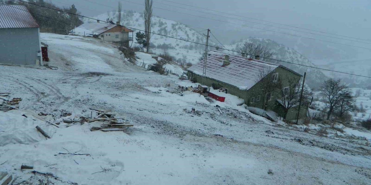 Posof güne karla uyandı