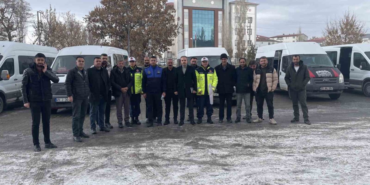 Malazgirt’te servis araçlarına sıkı denetim