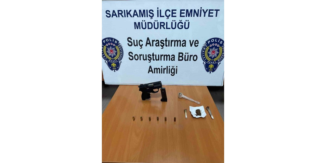 Sarıkamış’ta uyuşturucu ve silah ele geçirildi