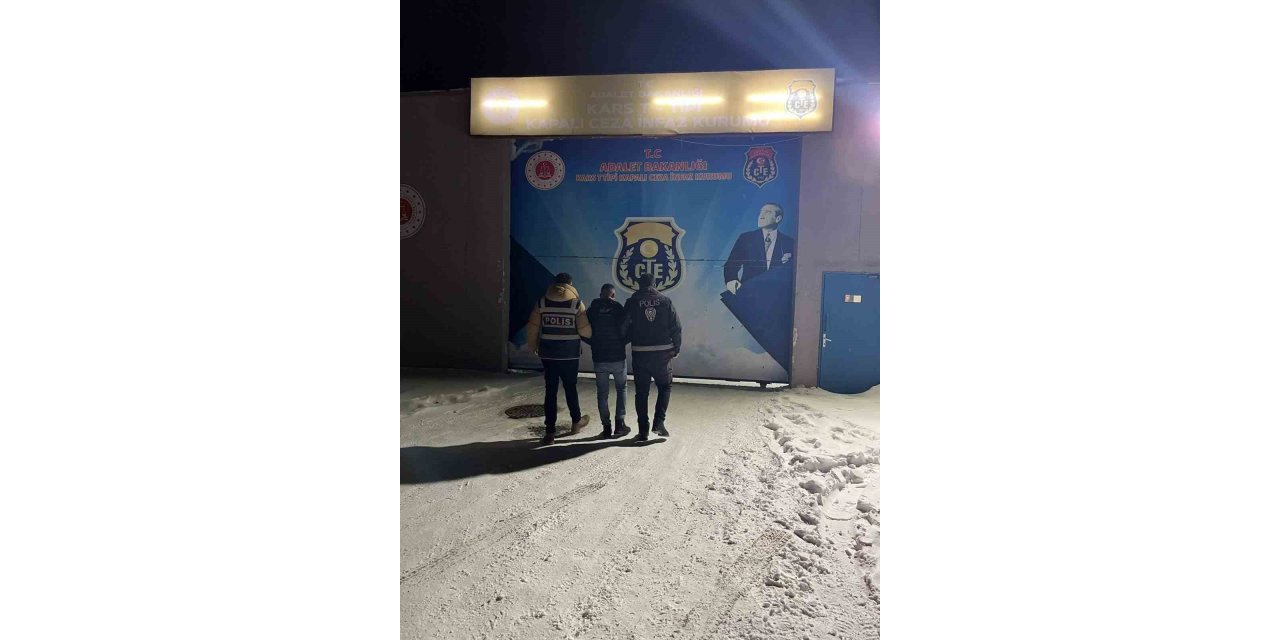 12 yıl kesinleşmiş hapis cezası bulunan 1 kişi Sarıkamış’ta yakalandı