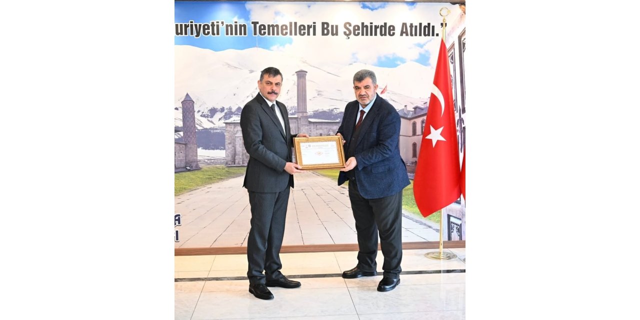 Erzurum Valiliği’ne çevre yönetim sistemi belgesi