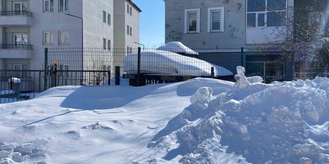 Karlıova buz tuttu, iş yerleri kepenk kapattı