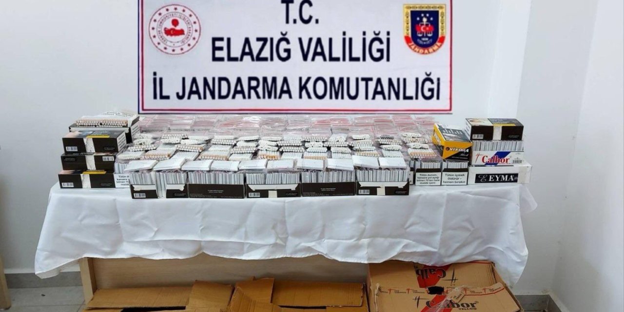 Elazığ’da 16 bin bandrolsüz sigara ele geçirildi