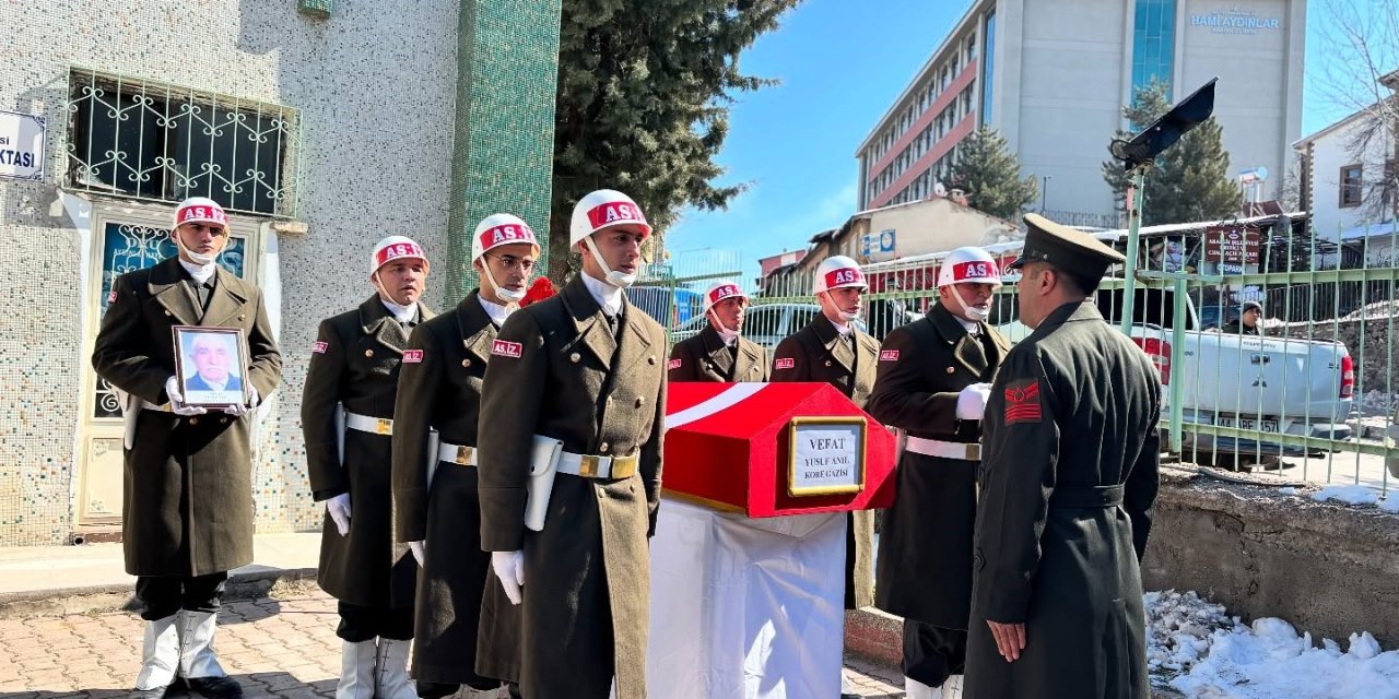 Kore Gazisi Yusuf Anıl, askeri törenle son yolculuğuna uğurlandı