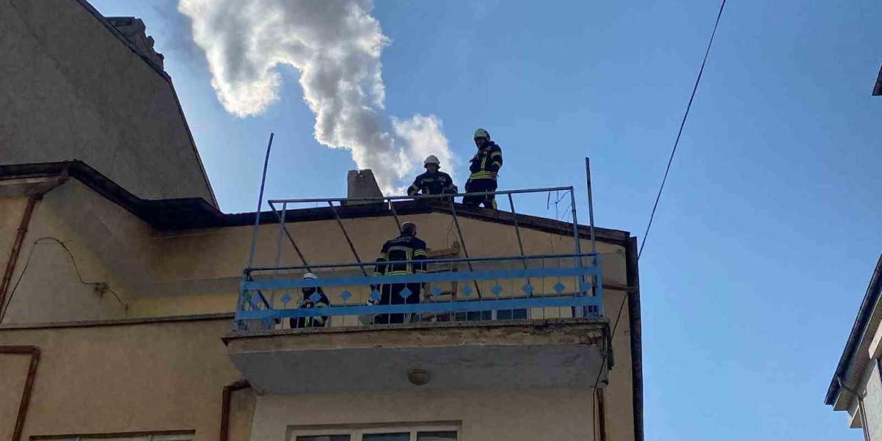 Elazığ’da baca yangını